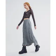 SEVEN SEVEN - Falda Para Mujer Largo Color Gris Marca #28140876