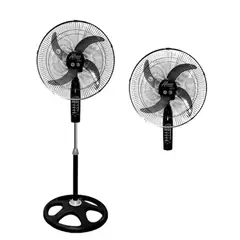 ALTEZZA - Ventilador Pro Motor Balineras 2-1 Malla Metalica Negro