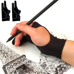 GENERAL - Guante de Artista dos dedos Dibujo Pintura Caligrafia