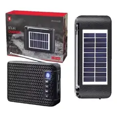 GENERICO - BOCINA PORTATIL CON CARGA SOLAR KTS-1632
