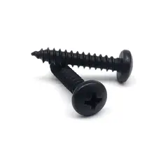 GENERICO - Tornillo Cabeza Redonda 8 x 3/4 Und 100 Marca Cato Negro