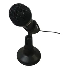 GENERICO - Microfono Condensador Computador + Tripode Base Ajustable