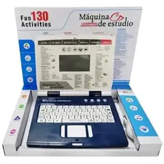 GENERICO - Computador Didáctico Para Niñas azul Juguete 130 Funciones