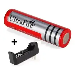 GENERICO - Bateria Pila Ultrafire 18650 + Cargador Universal
