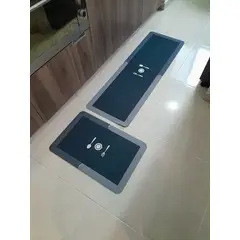 MITAPETE COM - TAPETE PARA COCINA ABSORBENTE COLOR NEGRO