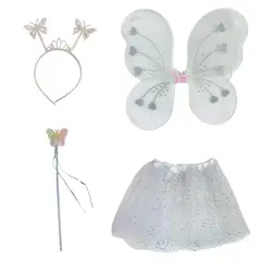 COMPRALOENCASA COM - Disfraz Mariposa Alas Tutú Diadema Varita Halloween OF-685