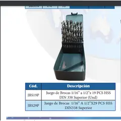 KANGUROO - JGO BROCAS HSS KANGAROO 116 - 12 29PCS JB29P