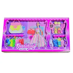 DAYOSHOP - Muñeca Muñeco Vestidos Bolso Accesorios Juguete Niña