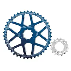 MSC - Corona Delantera Para Bicicleta 42 Dientes azul