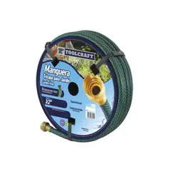TOOLCRAFT - Manguera Para Jardín 15 Metros De 1/2" Y 3 Capas