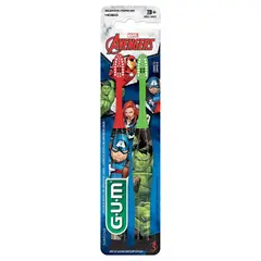GUM - Cepillo Dental Kids Avengers + Base Succion X 2