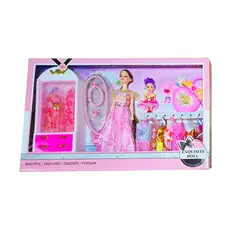 GENERICO - Muñeca Vestidos Collar Accesorios Armario Juguete Niña
