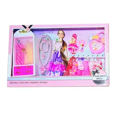 GENERICO - Muñeca Vestidos Collar Accesorios Armario Juguete Niña