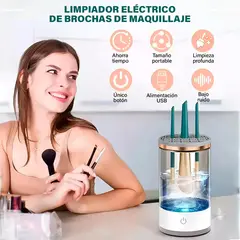 COMPRALOENCASA COM - Limpiador de Brochas de Maquillaje Eléctrico L241-081