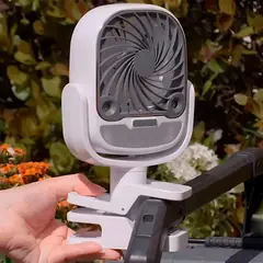 COMPRALOENCASA COM - Ventilador Rociador Multidireccional Gancho Luz LED L241-069