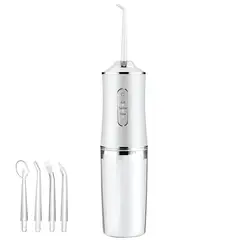 COMPRALOENCASA COM - Irrigador Bucal Oral + 4 Boquillas Limpieza Dental Recargable KRD-1948