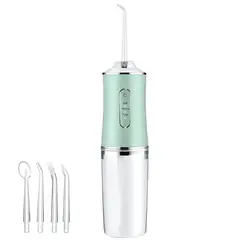 COMPRALOENCASA COM - Irrigador Bucal Oral + 4 Boquillas Limpieza Dental Recargable KRD-1948