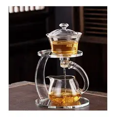 GENERICO - TETERA Juego de tetera de vidrio semiautomática Lazy Kungfu 300ml