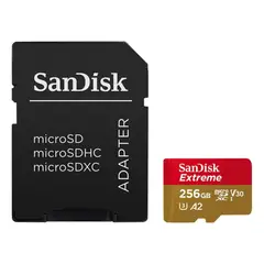 SANDISK - Tarjeta Micro Sdxc 256gb Extreme 4k U3 A2 190mbs
