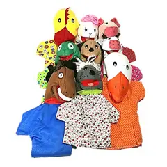 MAFEGO - Títeres De Guante 9 Animales Granja