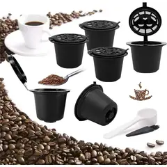 GENERICO - Capsulas Nespresso Café Reutilizables Recargables X 4 und.