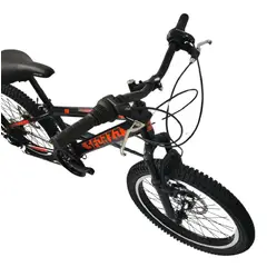 SFORZO - Bicicleta MTB Rin 20 F.Disco Shimano 21 - Negro Naranja