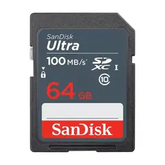 SANDISK - Tarjeta SDXC 64GB Ultra Uhs-I Clase 10 100mbs