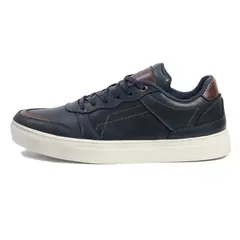 VIAR - Tenis en Cuero Para Hombre Disel Azul