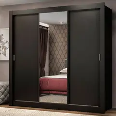 MADESA - Closet Monaco 3 Puertas Corredizas 1 Espejo