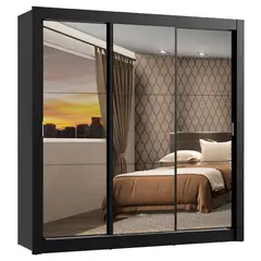 MADESA - Closet Monaco 3 Puertas Corredizas con Espejos