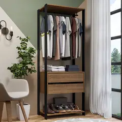 MADESA - Closet Abierto Valencia 2 Cajones 70 cm