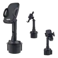 GENERICO - Soporte Cup Holder Celular Ajustable Carro 360° Resistente