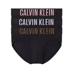 CALVIN KLEIN - Pack De 3 Calzoncillos Intense Negros En Algodón