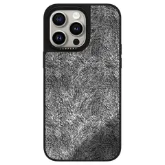 GENERICO - Ultra safe case - stripe black para iPhone 15 PRO MAX - Funda Estuche con MagSafe