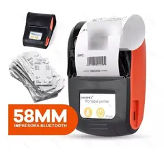 GENERICO - Impresora Mini Bluetooth Termica Recibos Pos Celular 58mm
