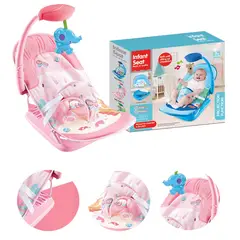 LANZURY IMPORTACIONES - Silla asiento infantil bebé músical y vibrante ROSADA