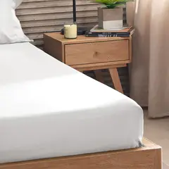 DISTRIHOGAR - Sábana Ajustable Menfis 400 Hilos Algodón Egipcio Sencillo