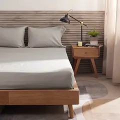 DISTRIHOGAR - Set Sábana Ajustable Más Fundas 300 hilos King