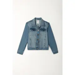 TENNIS - Chaqueta azul en denim para mujer