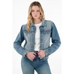 TENNIS - Chaqueta azul en denim para mujer