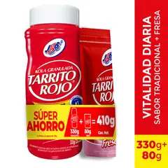 JGB - Oferta Tarrito Rojo Tradicional X 330G +Fresa X 80G