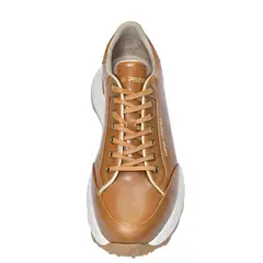 KING PIECES - Tenis unisex En Cuero Italiano Liso miel  bary 4