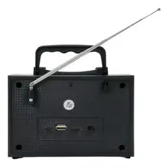 GENERICO - RADIO FM VINTAGE CON BLUETOOTH Y LUZ LED