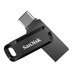 SANDISK - Memoria USB 3.2 + USB-C De 64GB Ultra Dual Drive GO