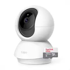 TP LINK - Cámara IP Wifi Robótica 3MP Alarma Tp-link Tapo C210 + 256GB