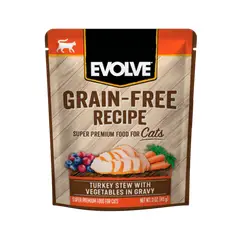 EVOLVE - Cat Grain Free Pouche Pavo Y Vegetales 85gr