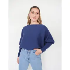 MOLGOA - Suéter para Mujer Cuello Bandeja - Samba