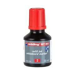 EDDING - Tinta Bt30 Pizarron Blanco Recargable Por Goteo 30m Color Rojo