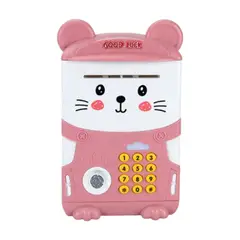 GENERICO - Alcancia Electrónica - Caja Fuerte De Bancos Para Niños Rosa
