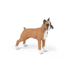 JUGANDO Y EDUCANDO - Figura Coleccionable Perro Bóxer Pintada A Mano